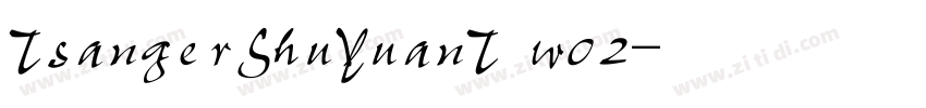 TsangerShuYuanT w02字体转换